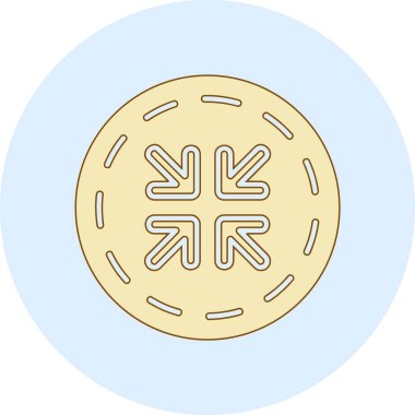 Bisküvi simgesinin vektör illüstrasyonu