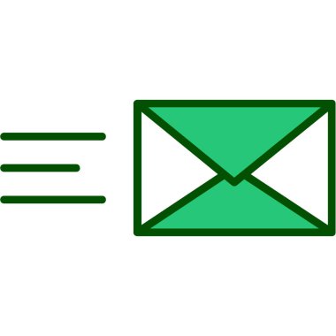 ileti ikonu vektör illüstrasyonu