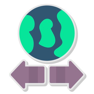 harita simgesi vektör illüstrasyonu