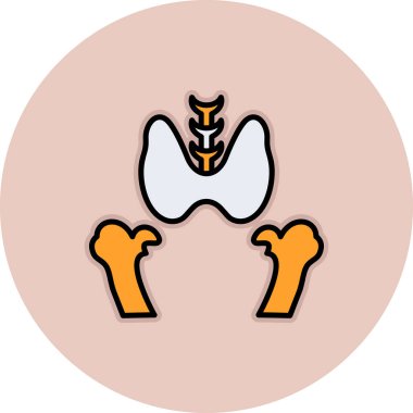 Vektör illüstrasyonu, düz simge ögesi.