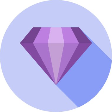 Elmas. Web simgesi basit illüstrasyon