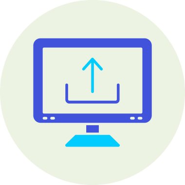 Bilgisayar. Web simgesi basit illüstrasyon