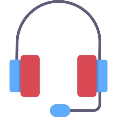 Kulaklık. Web simgesi basit tasarım