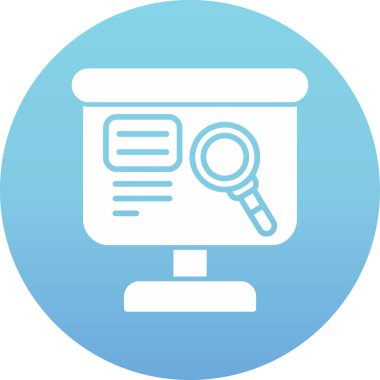 seo modern simgesinin vektör illüstrasyonu