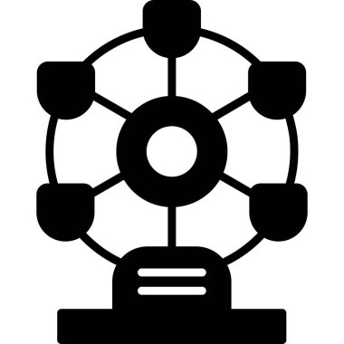 ağ web simgesi basit illüstrasyon