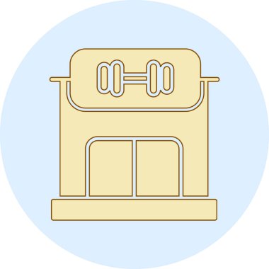 Bina. Web simgesi basit tasarım