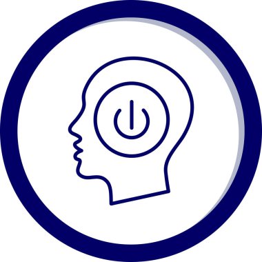 Beyin simgesiyle baş