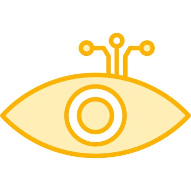 Modern simgenin vektör illüstrasyonu, uzaylı simgesi