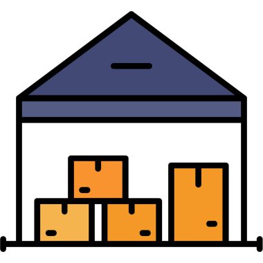 Ev. Web simgesi basit illüstrasyon