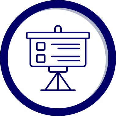 Sunum kurulu. Web simgesi