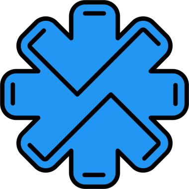 çapraz simge, vektör illüstrasyonu beyaz arkaplanda izole edildi