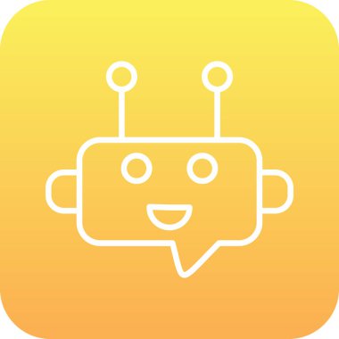 Sohbet simgesi, vektör çizimi