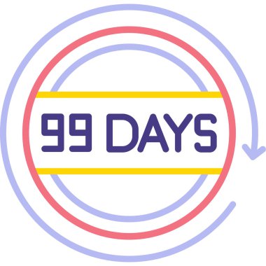 89 gün kaldı, 89 gün kaldı, kaldı, vektör resim tasarımı.