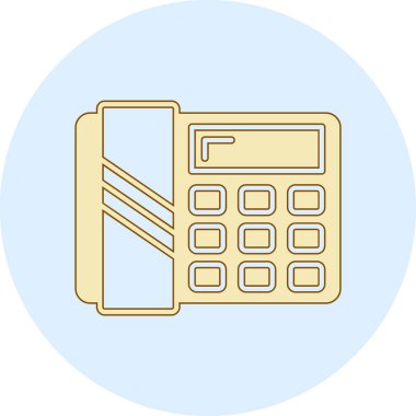 Hesap makinesi matematik aygıtı izole edilmiş ikon vektör illüstrasyon tasarımı