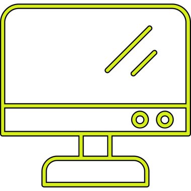 bilgisayar görüntüleme simgesi, vektör illüstrasyonu