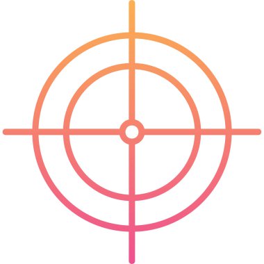 Hedef. Web simgesi basit illüstrasyon