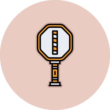 Yol tabelası. Basit tasarım vektörü illüstrasyonu