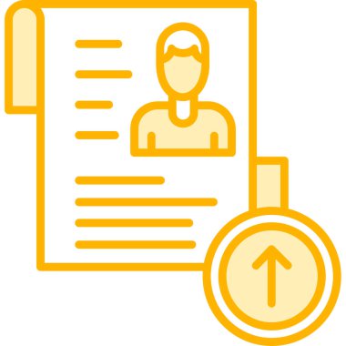 İş görüşmesi. Web simgesi basit illüstrasyon