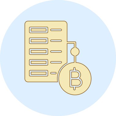 Bitcoin simgesi. şifreleme para birimi simgesi