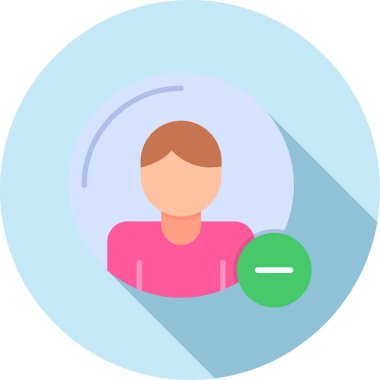 Adam avatar erkek simgesi düz stil