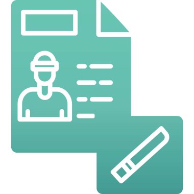 belge simgesi, vektör çizimi