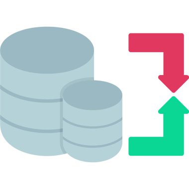 Paranın bir simgesinin vektör illüstrasyonu