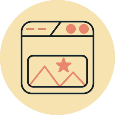 Web simgesi vektör illüstrasyonu