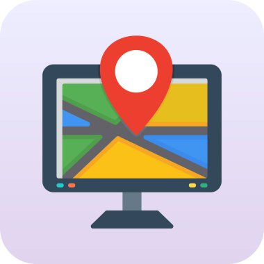 konum haritası konumu simgesi