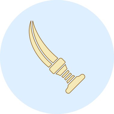 Çizgi film kılıcının vektör çizimi