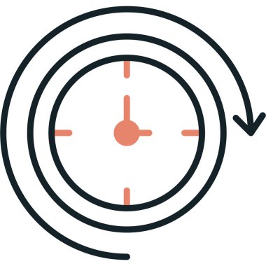 Saat saat simgesi - taslak biçimi