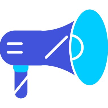 megafon simgesi, basit vektör illüstrasyon tasarımı