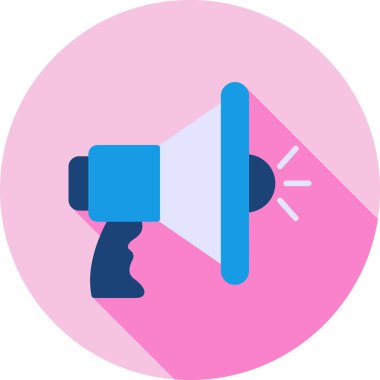 Konuşmacı. Web simgesi basit illüstrasyon