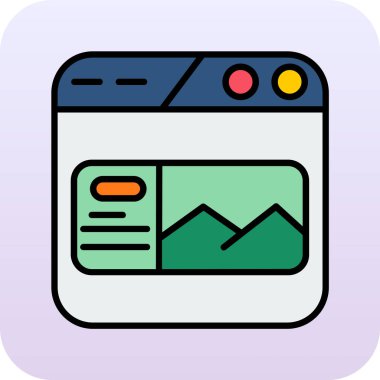 websitesi simgesi vektör illüstrasyonu