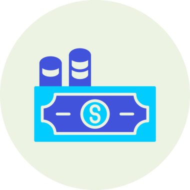 Dolar sikkeleri. Basit tasarım