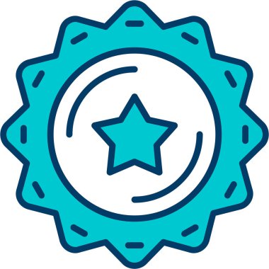 Rozet Simgesi Moda Biçiminde İzole Arkaplan