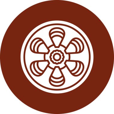 fan simgesi, vektör illüstrasyonu