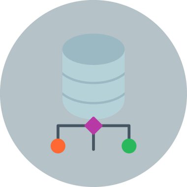 Veri Merkezi vektör çizim