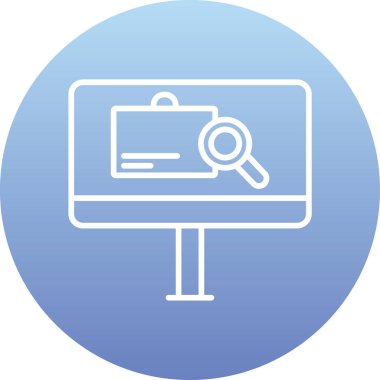 vektör lcd simgesi illüstrasyonu