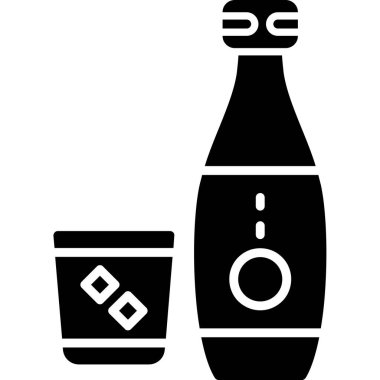 şişe simgesi vektör illüstrasyonu