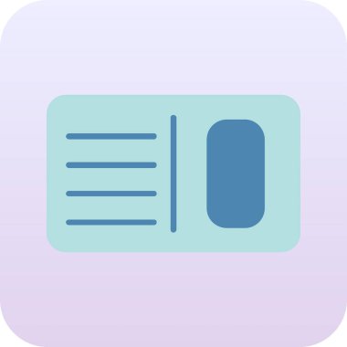 Kitap Simgesi. Vektör İllüstrasyonu