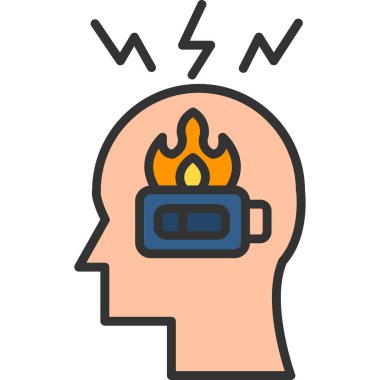 Yanan ateş simgesi, özet biçimi