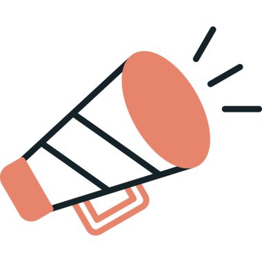 Megafonla megafon simgesi