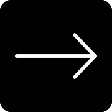 Sol yön ok simgesi ana hat biçiminde