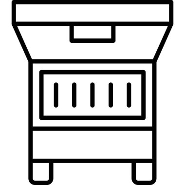 Kahve öğütücü ikonu. Beyaz arkaplanda izole edilmiş web tasarımı için ana kahve öğütücü vektör simgesi