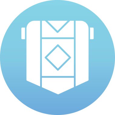 Çanta simgesinin vektör illüstrasyonu