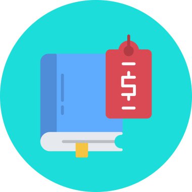 kitap web simgesi, vektör illüstrasyonu