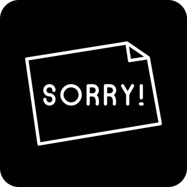 Üzgünüm vektör ince çizgi simgesi