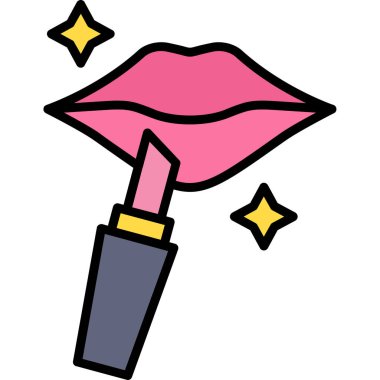 Çizgi film rujunun vektör çizimi