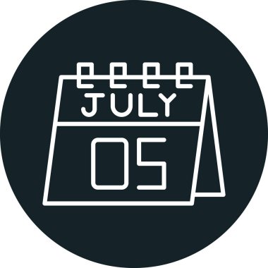 Takvim simgesinin vektör illüstrasyonu