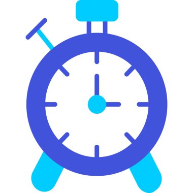 Alarm saati web simgesi, vektör illüstrasyonu